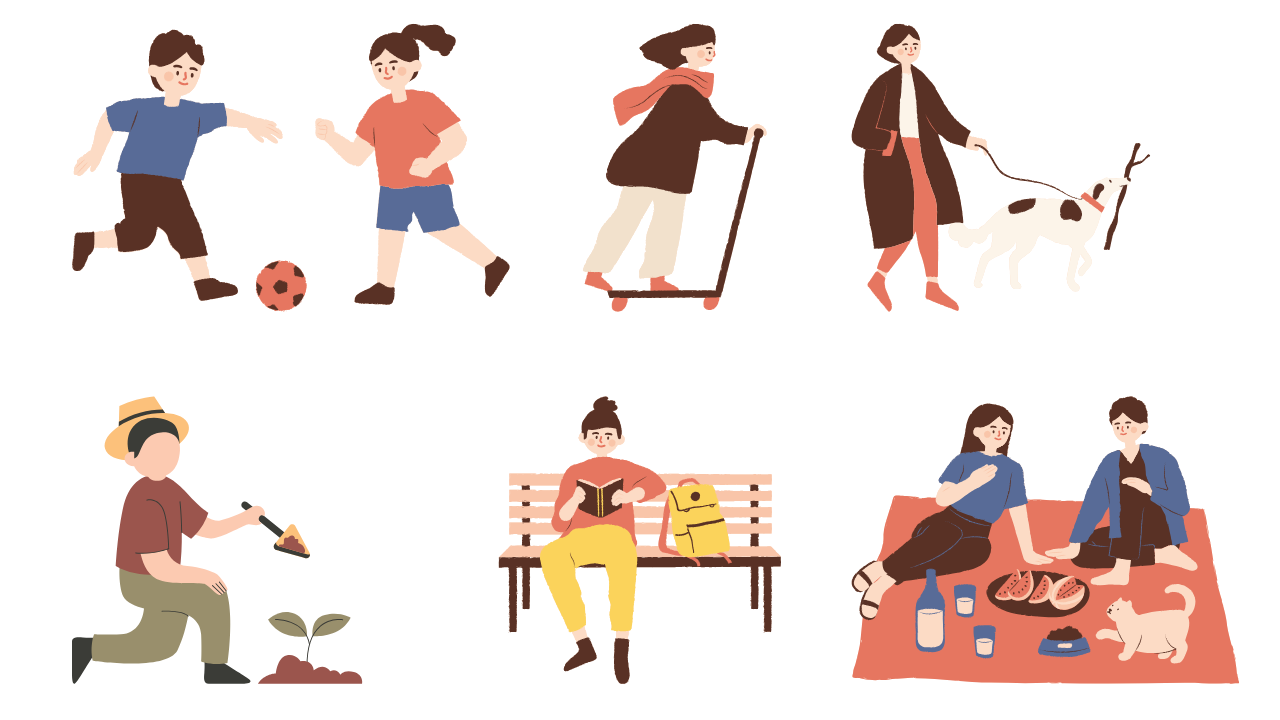 Balanced lifestyle activities promoting mental well-being.