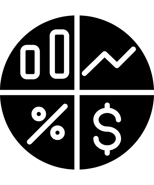 A pie chart or bar graph displaying a diversified investment portfolio across multiple asset classes, highlighting risk distribution.