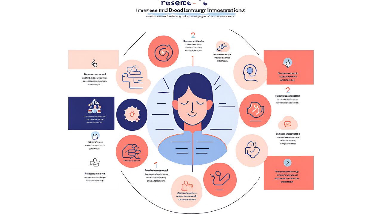 An infographic that visually breaks down the components of presence—body language, mindset, and emotional engagement.